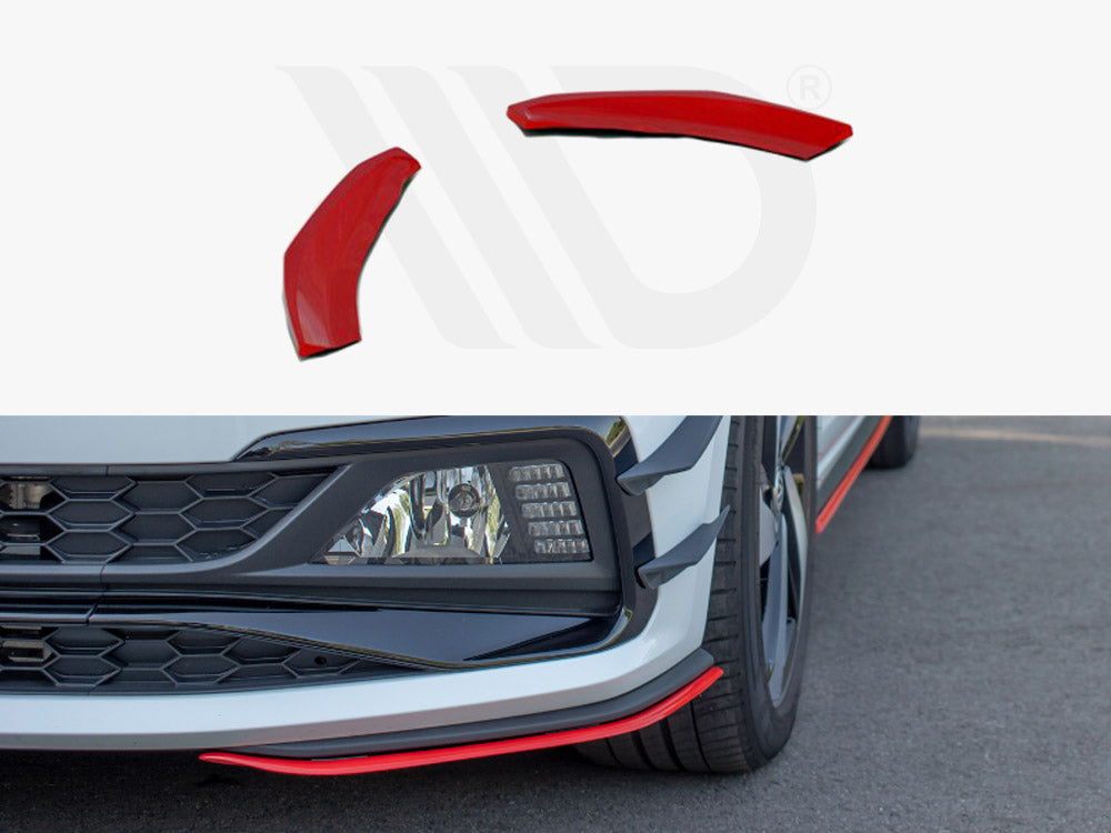 Front Splitter V.5 VW Polo MK6 GTI 2017-2021 Maxton Design