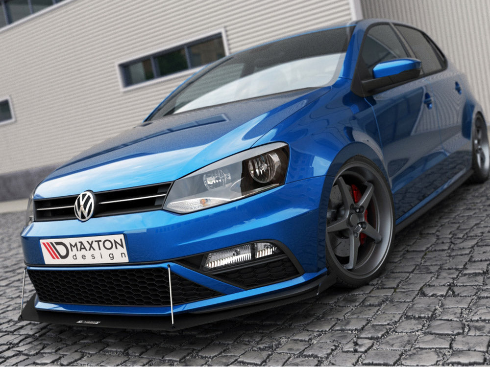 Front Racing Splitter VW Polo MK5 GTI Facelift (With Wings) 2015-2017 Maxton Design