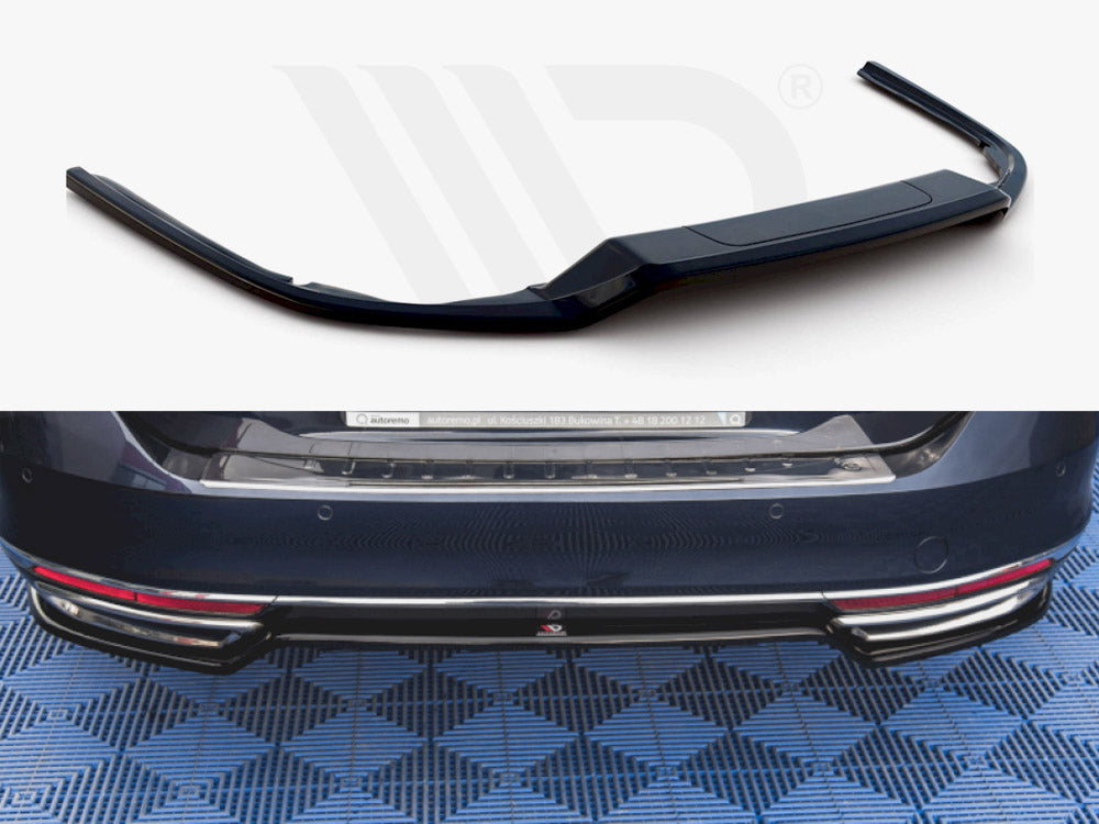 Central Rear Splitter VW Passat B8 2014-2019 Maxton Design