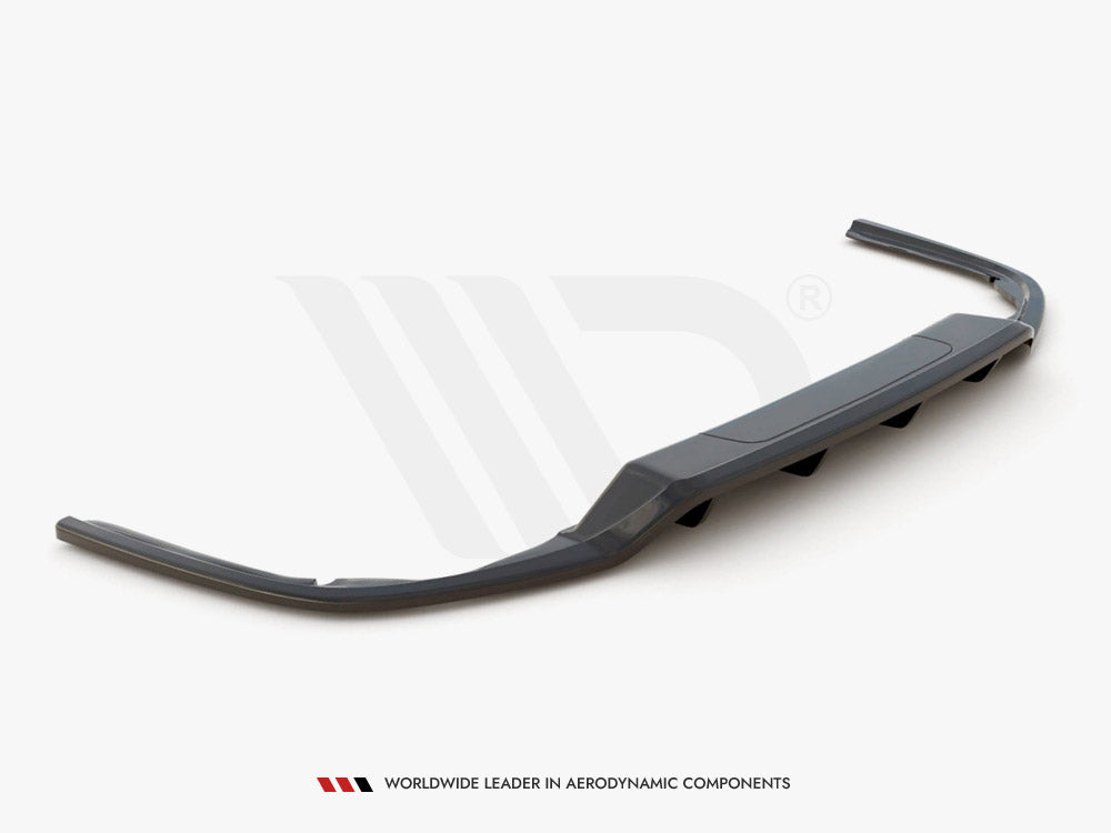 Central Rear Splitter (W/ Vertical Bars) VW Passat B8 2014-2019 Maxton Design