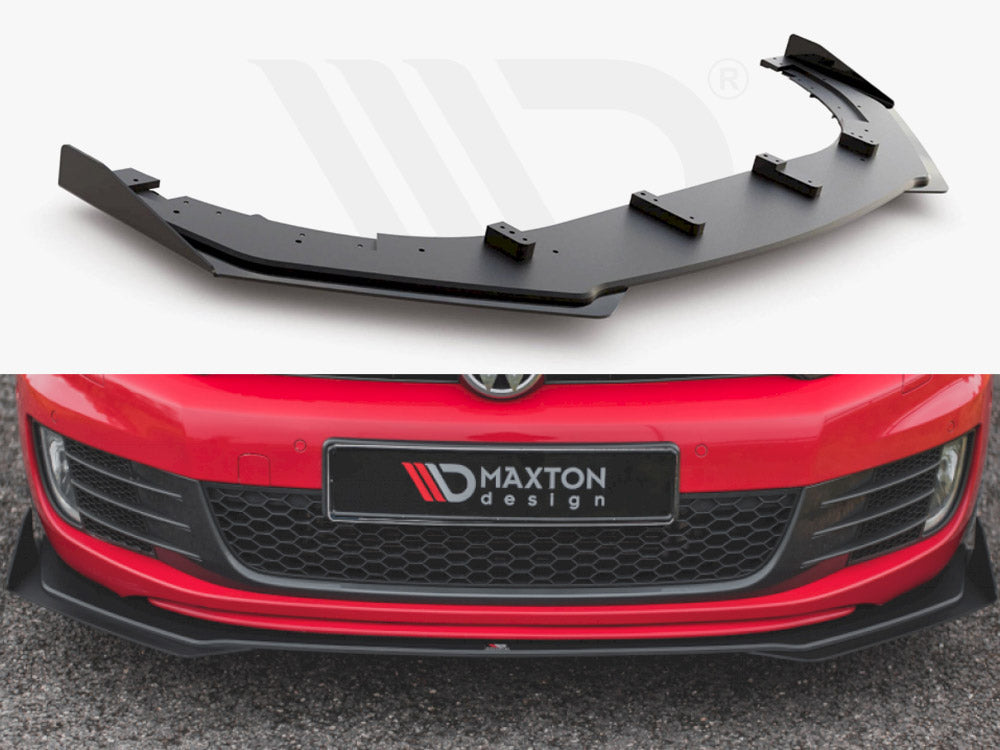 Racing Durability Front Splitter V.3 + Flaps VW Golf GTI Mk6 2008-2012 Maxton Design