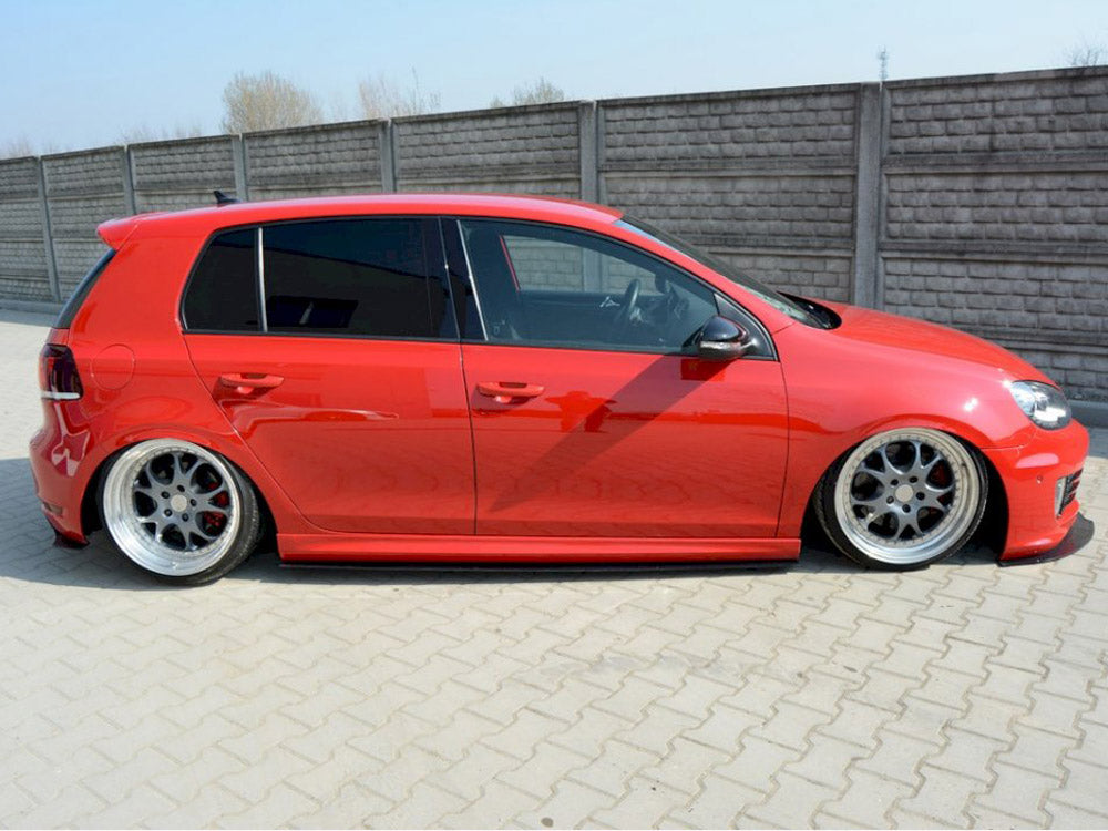 Racing Side Skirts Diffusers VW Golf VI GTI 35TH / R20 Maxton Design