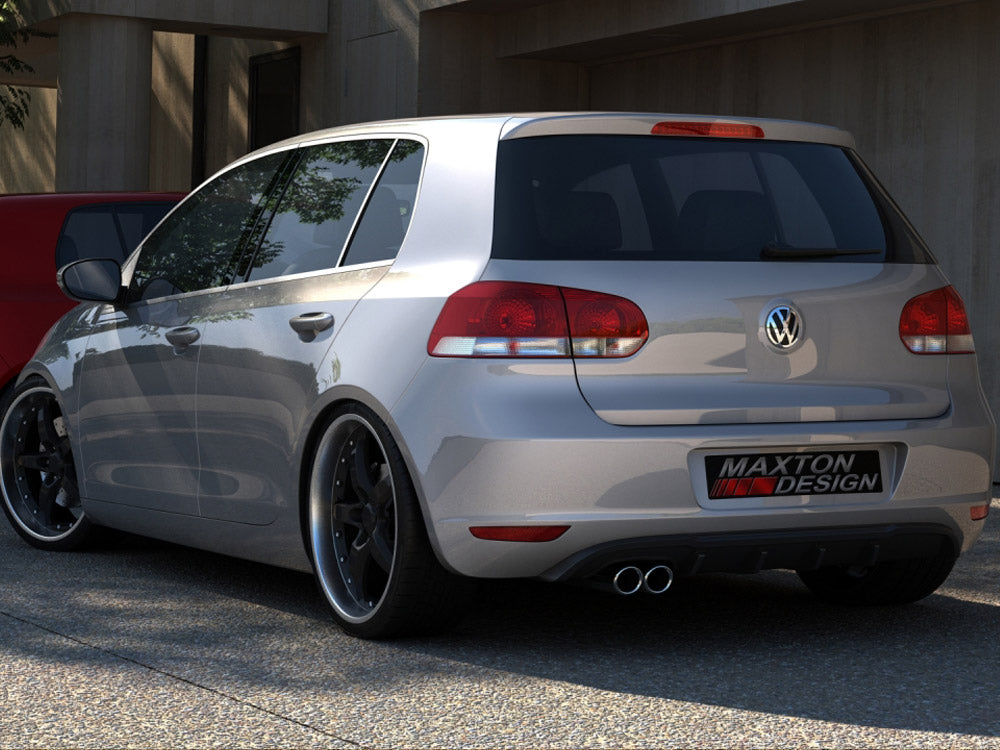 Rear Valance VW Golf VI With 1 Exhaust HOLE Maxton Design