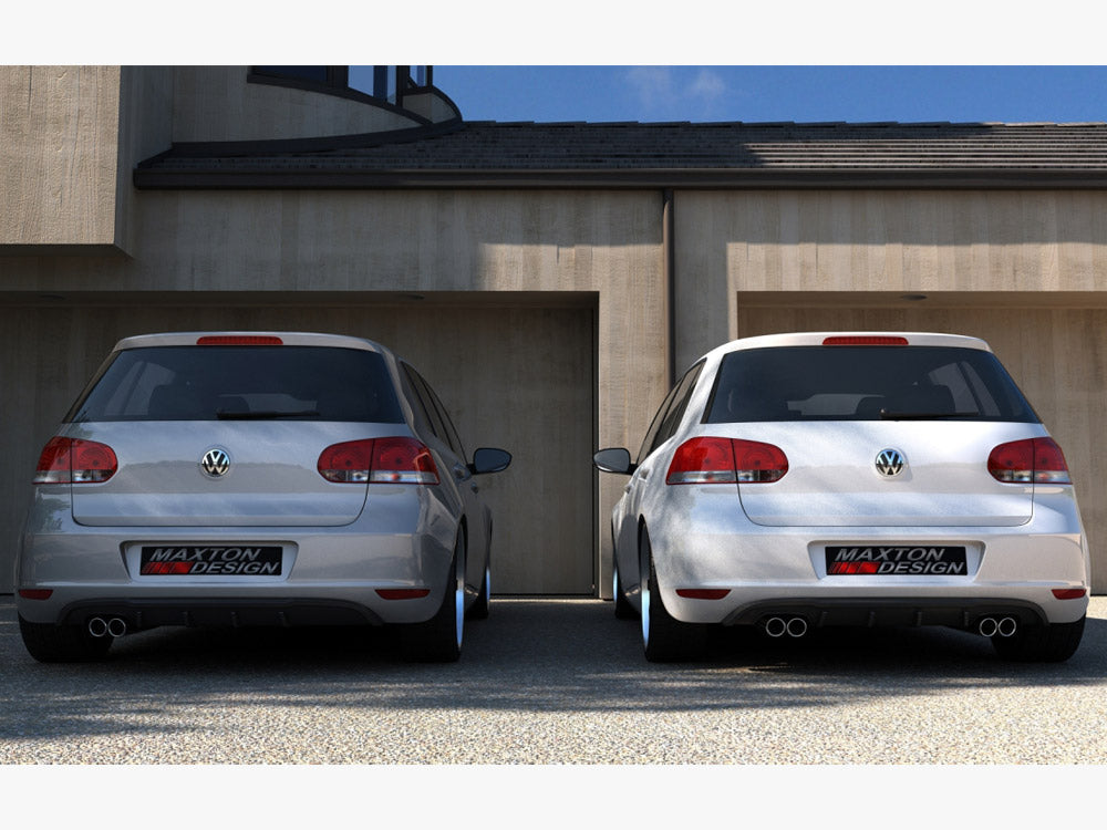 Rear Valance VW Golf VI With 2 Exhaust HOLE Maxton Design