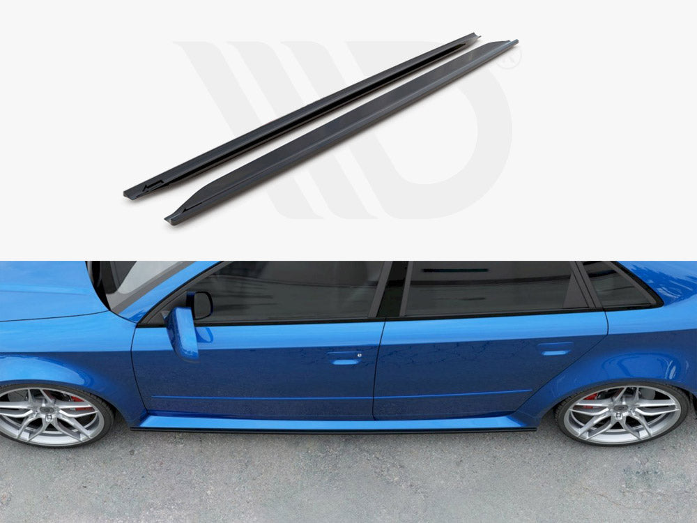 Side Skirts Splitters Audi RS4 B7 2006-2008 Maxton Design