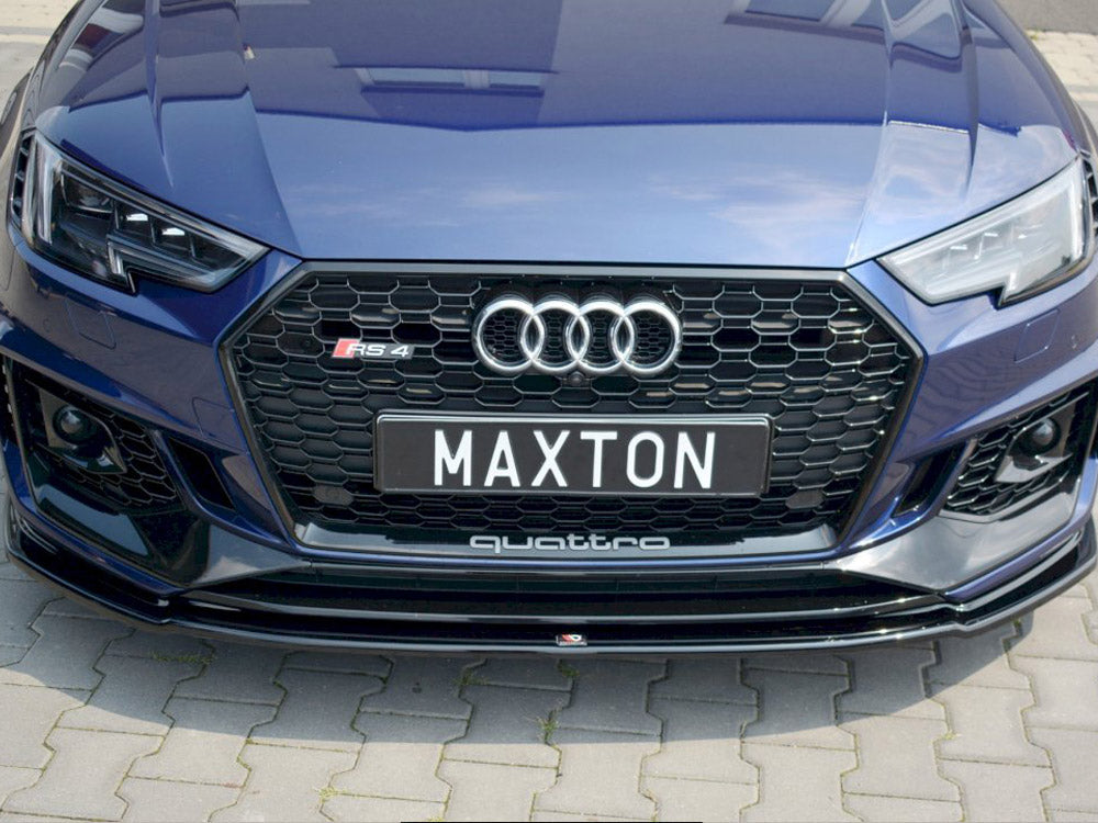 Front Splitter V.2 Audi RS4 B9 2017-2019 Maxton Design