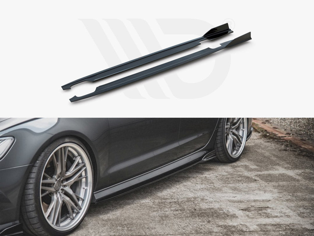 Side Skirts Diffusers Audi S6 / A6 S-Line C7 Facelift Maxton Design