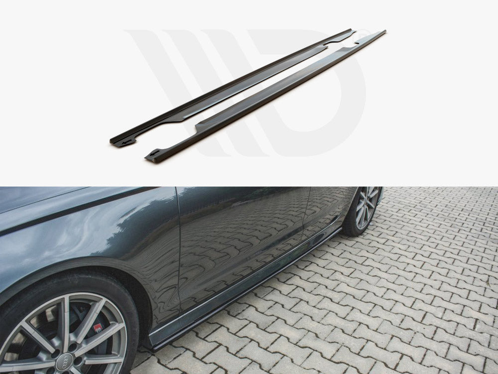 Side Skirt Diffusers Audi S6/ A6 S-Line C7 Facelift Maxton Design