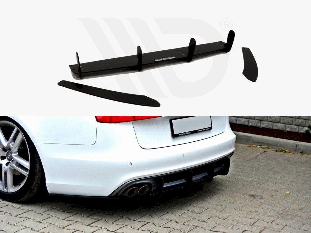 Audi A6 C7 S-line Avant (2.0 TDI) Rear Diffuser & Rear Side Splitters 2011-2014 Maxton Design