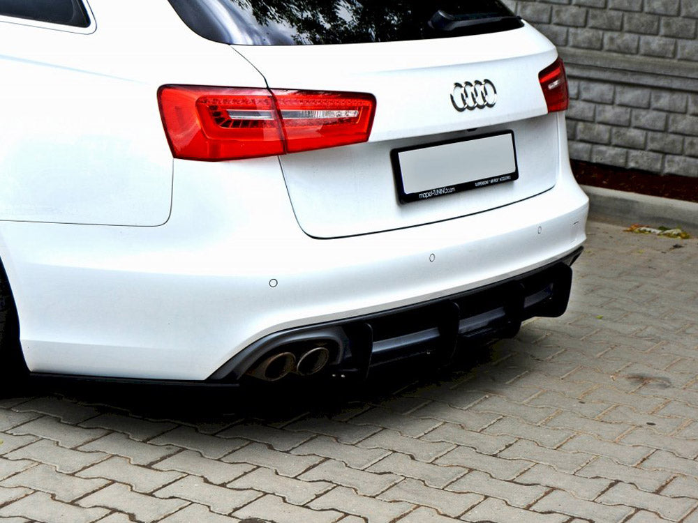 Audi A6 C7 S-line Avant (2.0 TDI) Rear Diffuser & Rear Side Splitters 2011-2014 Maxton Design