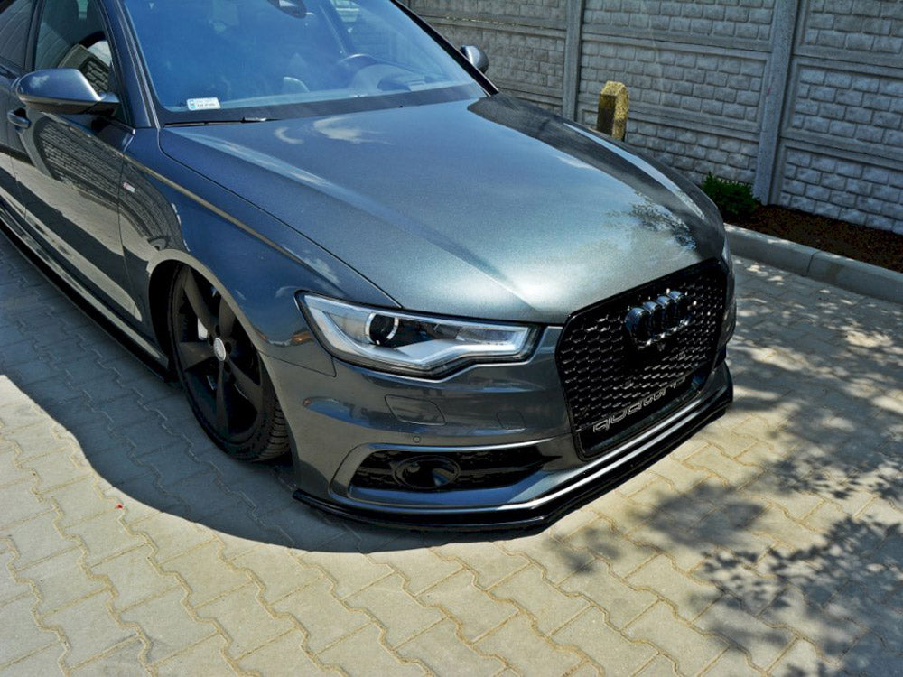 Front Splitter V.1 Audi S6 / A6 C7 S-line 2011-2014 Maxton Design