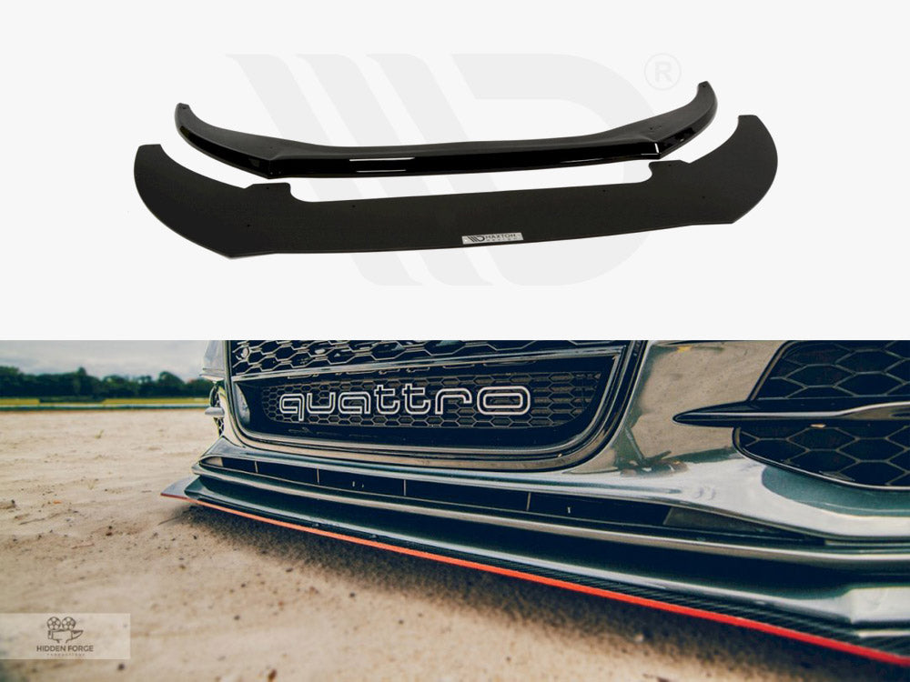 Front Racing Splitter Audi S6 / A6 C7 S-line (2 Splitters = 1 SET) 2011-2014 Maxton Design