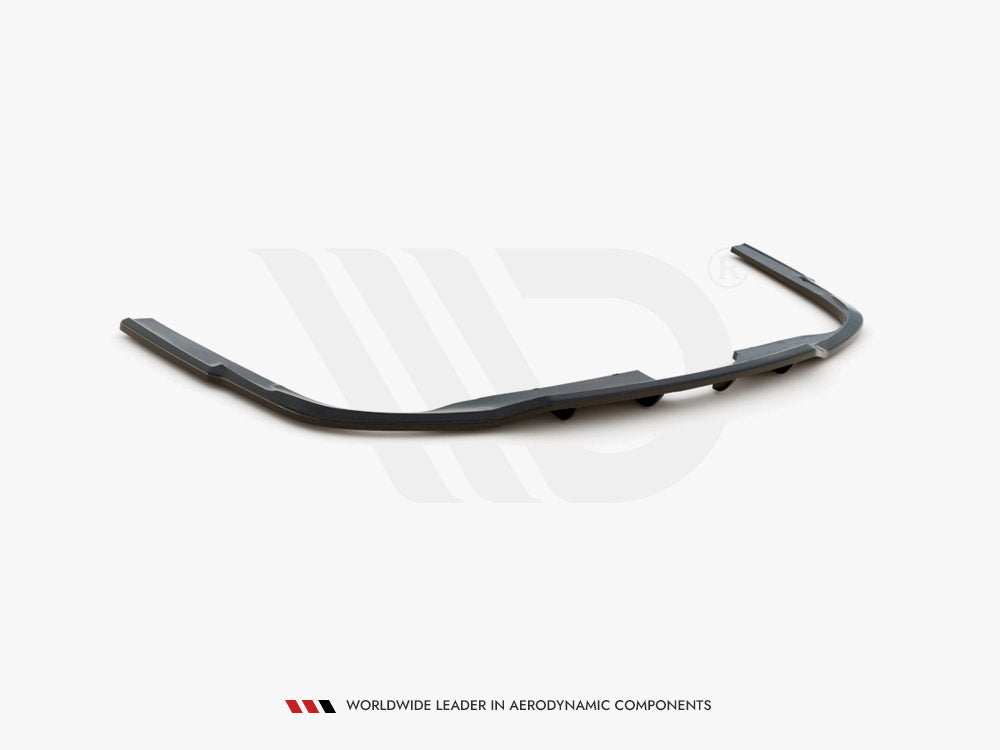 Central Rear Splitter (Vertical Bars) Audi A6 S-Line Avant C8 Maxton Design