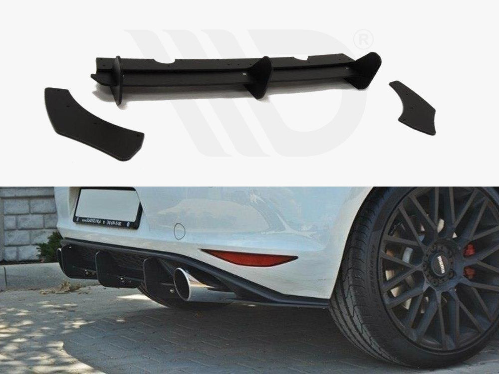 VW Golf MK7 GTI Rear Diffuser &amp; Rear Side Splitters Maxton Design