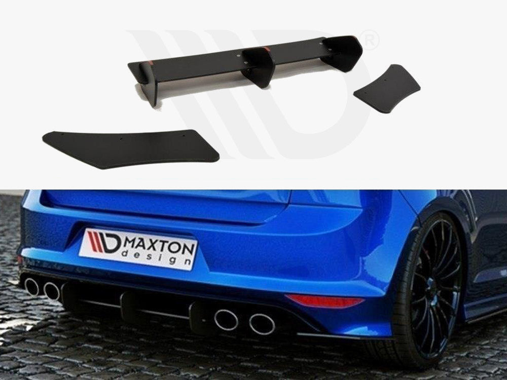 VW Golf 7 R Hatchback Rear Diffuser & Rear Side Splitters 2013-2016 Maxton Design