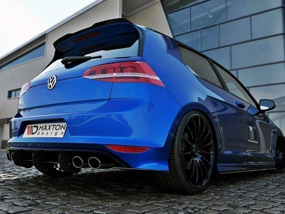 VW Golf 7 R Hatchback Rear Diffuser & Rear Side Splitters 2013-2016 Maxton Design