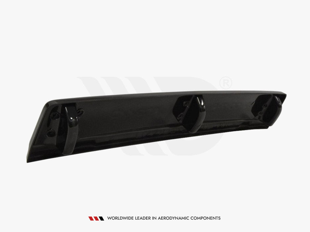 Central Rear Splitter VW Golf MK7 R (With Vertical Bars) 2013-2016 Maxton Design