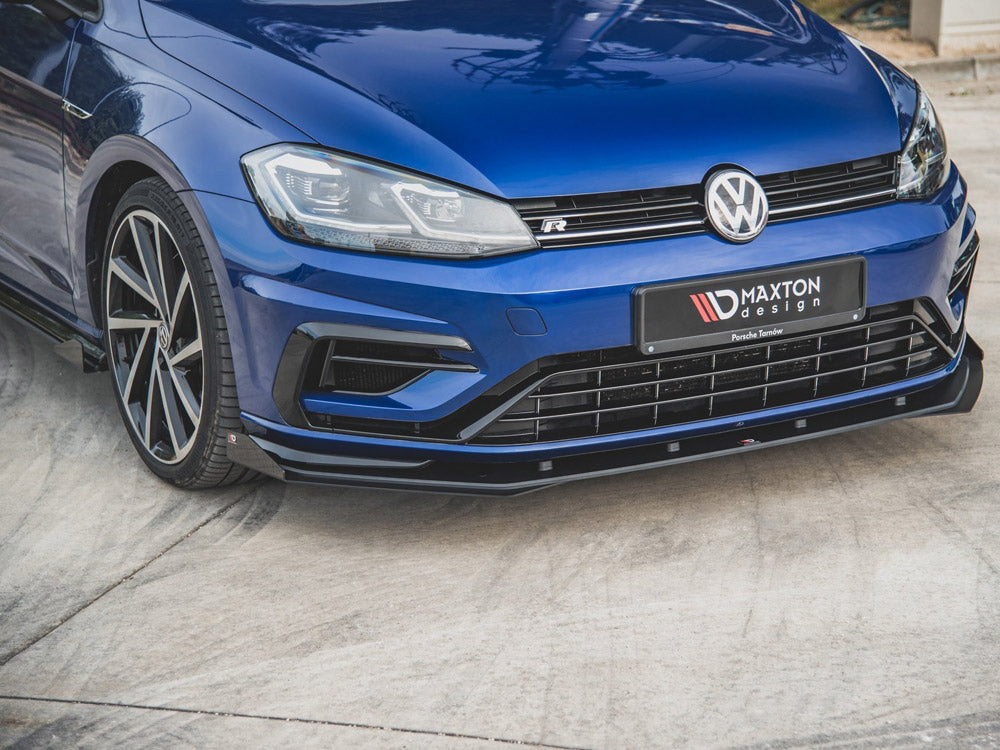 Maxton Racing Front Splitter + Flaps VW Golf 7 R / R-Line Facelift Maxton Design