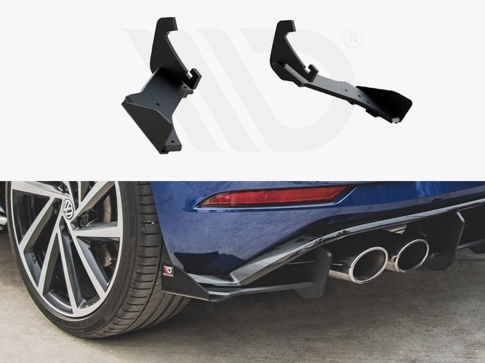 Rear Side Splitters + Flaps VW Golf 7 R Facelift 2017-2020 Maxton Design