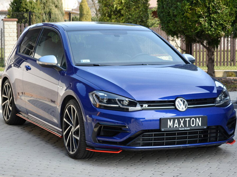 Front Splitter V.8 VW Golf 7 R / R-Line Facelift Maxton Design