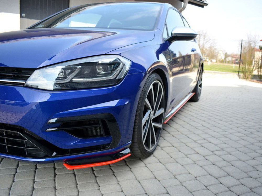 Front Splitter V.8 VW Golf 7 R / R-Line Facelift Maxton Design