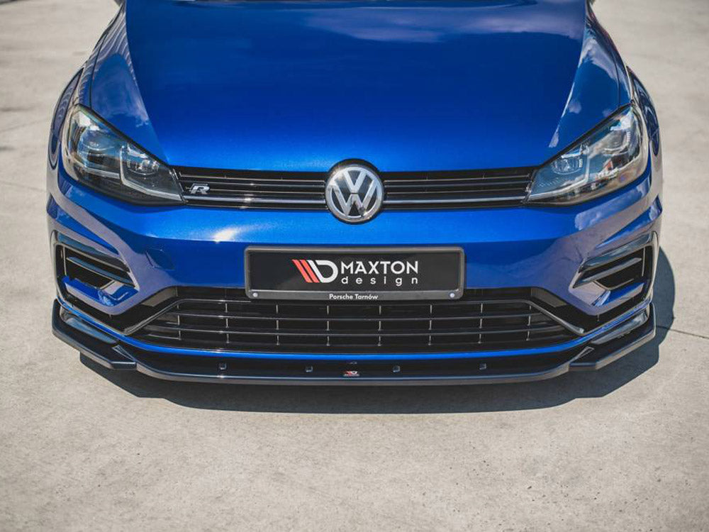 Front Splitter V.9 VW Golf 7 R / R-Line Facelift Maxton Design