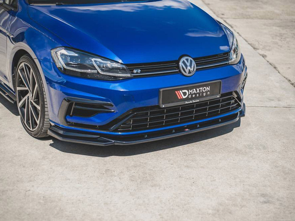 Front Splitter V.9 VW Golf 7 R / R-Line Facelift Maxton Design