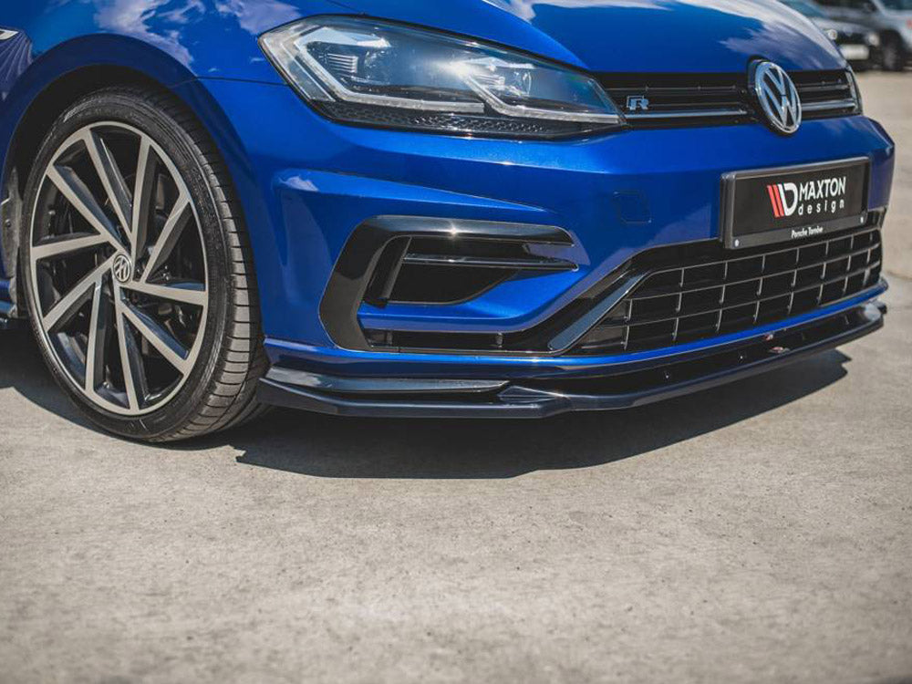 Front Splitter V.9 VW Golf 7 R / R-Line Facelift Maxton Design