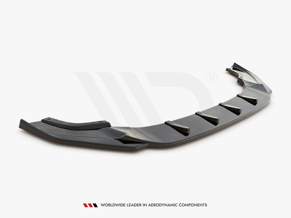 Front Splitter V.9 VW Golf 7 R / R-Line Facelift Maxton Design