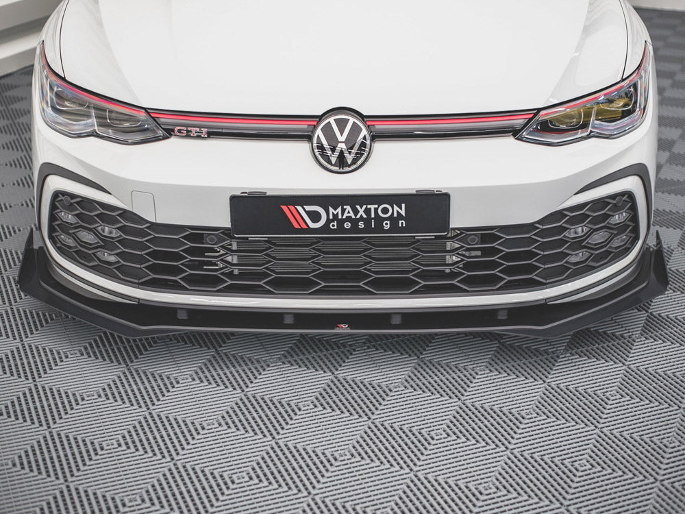 Racing Durability Front Splitter + Flaps VW Golf 8 GTI / R-Line 2020- Maxton Design