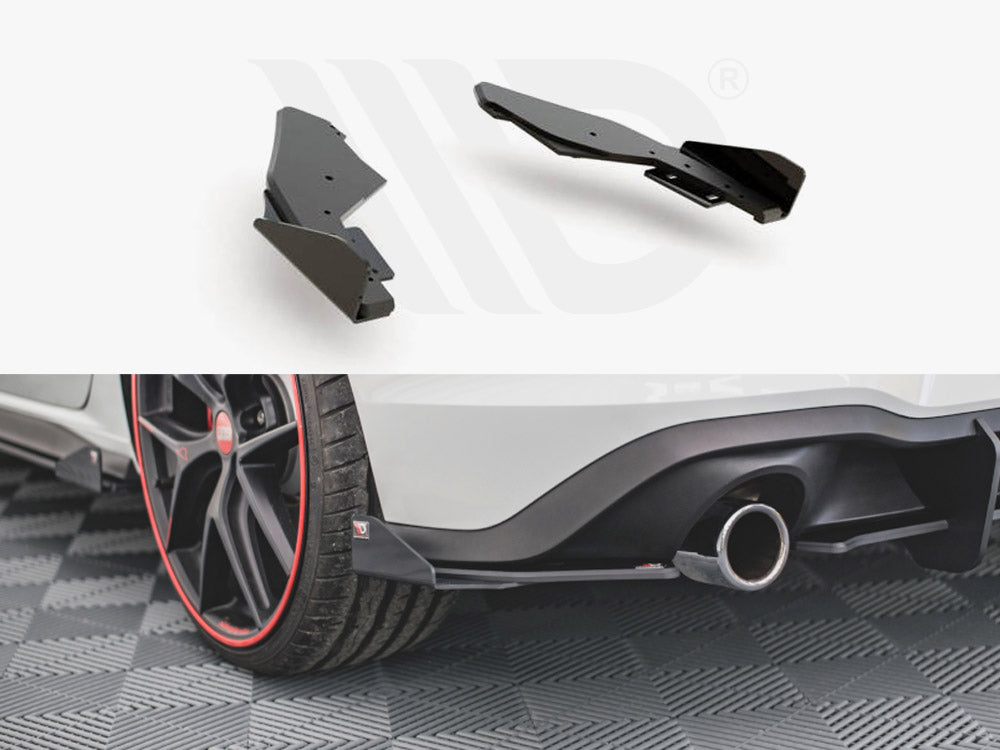 Racing Durability Rear Side Splitters (+flaps) VW Golf 8 GTI 2020- Maxton Design