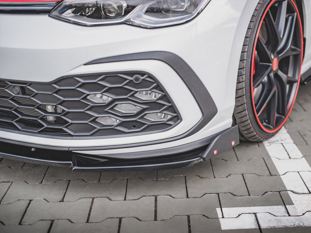 Front Splitter V.3 + Flaps VW Golf 8 GTI / R-Line Maxton Design