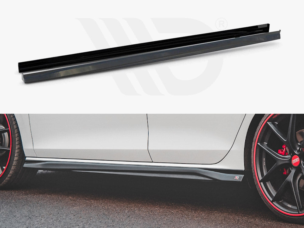 Side Skirts Diffusers V.3 VW Golf 8 GTI / GTI Clubsport / R-Line Maxton Design