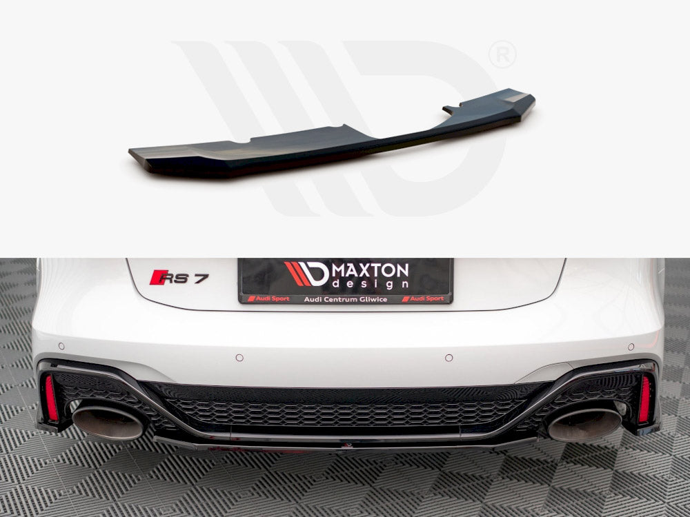 Central Rear Splitter Audi RS6 C8 / RS7 C8 2019- Maxton Design