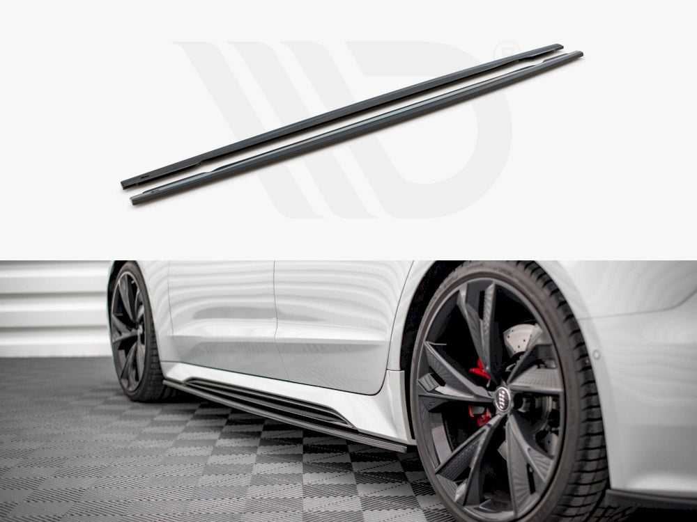 Side Skirts Splitters V2 Audi RS6 C8 / RS7 C8 2019- Maxton Design