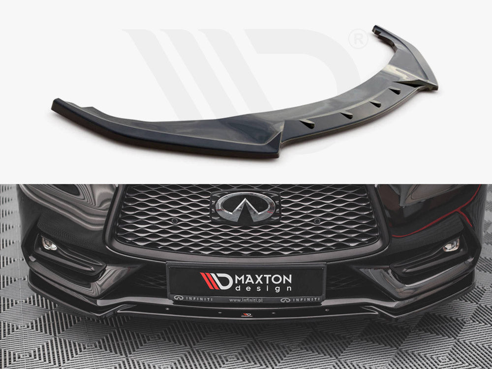 Front Splitter Infiniti Q60 S MK2 2017- Maxton Design