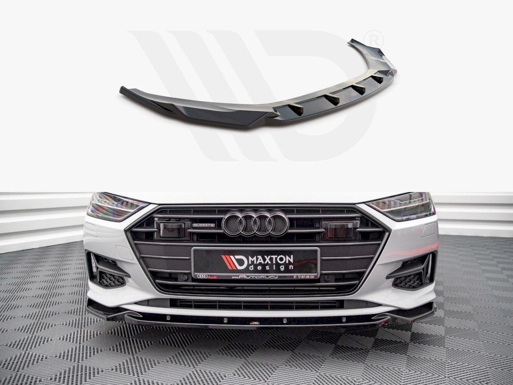 Front Splitter V2 Audi A7 C8 2018- Maxton Design