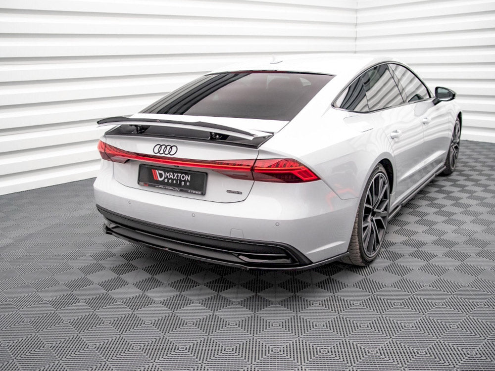 Central Rear Splitter Audi A7 C8 Maxton Design