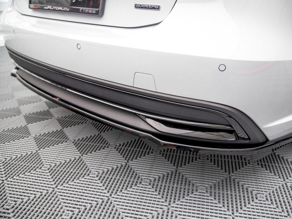 Central Rear Splitter Audi A7 C8 Maxton Design