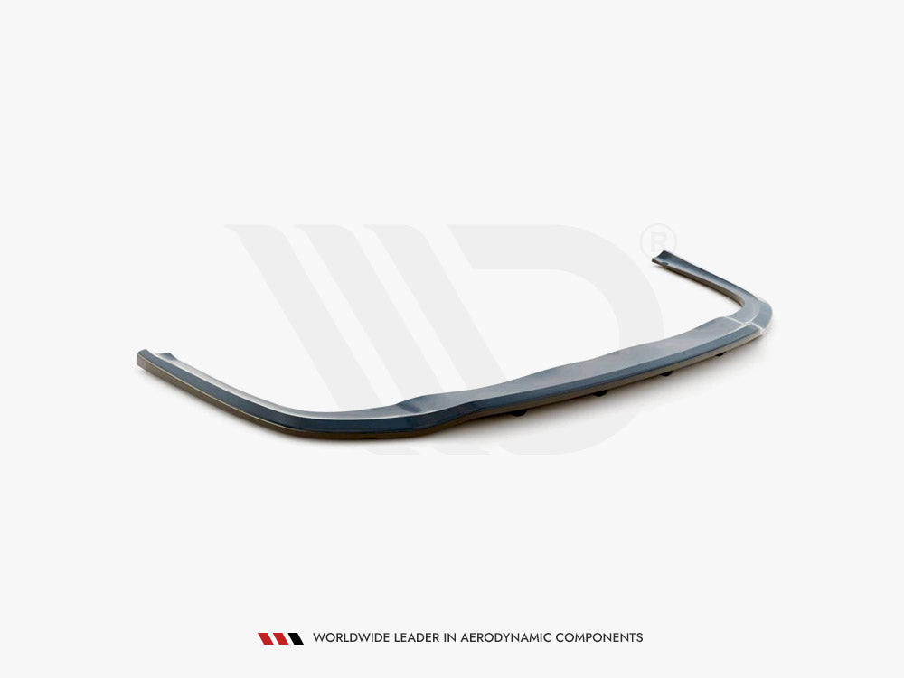 Central Rear Splitter (Vertical Bars) Audi A8 D4 Facelift 2013-2017 Maxton Design