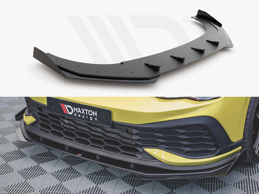 Racing Durability Front Splitter + Flaps VW Golf 8 GTI Clubsport 2020- Maxton Design