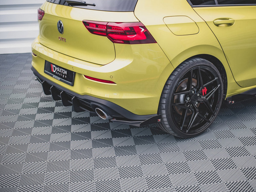 Racing Durability Rear Side Splitters (+flaps) VW Golf 8 GTI Clubsport 2020- Maxton Design