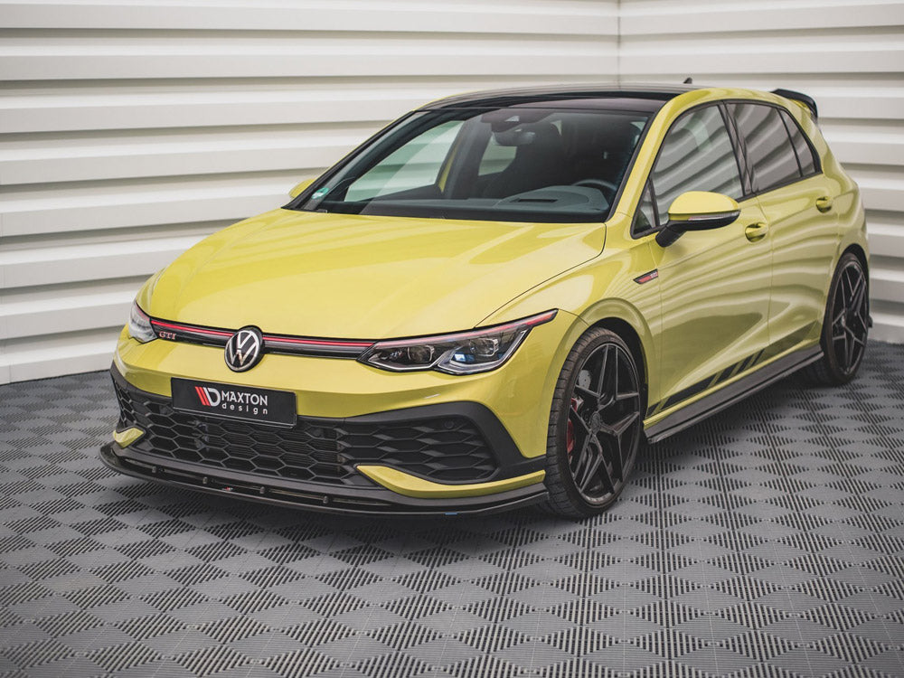 Front Splitter V4 VW Golf 8 GTI Clubsport 2020- Maxton Design