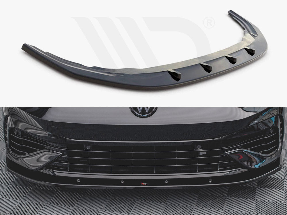 Front Splitter V.1 VW Golf R MK8 2020- Maxton Design