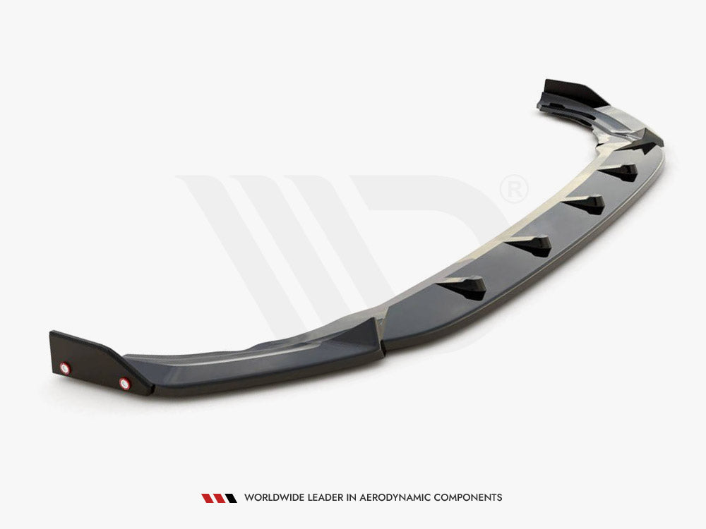 Front Splitter V.2 + Flaps VW Golf R Mk8 Maxton Design