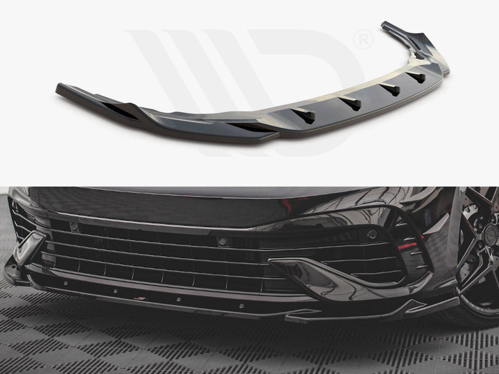 Front Splitter V.4 VW Golf R MK8 2020- Maxton Design