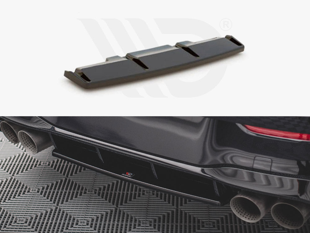 Central Rear Splitter VW Golf R MK8 2020- Maxton Design