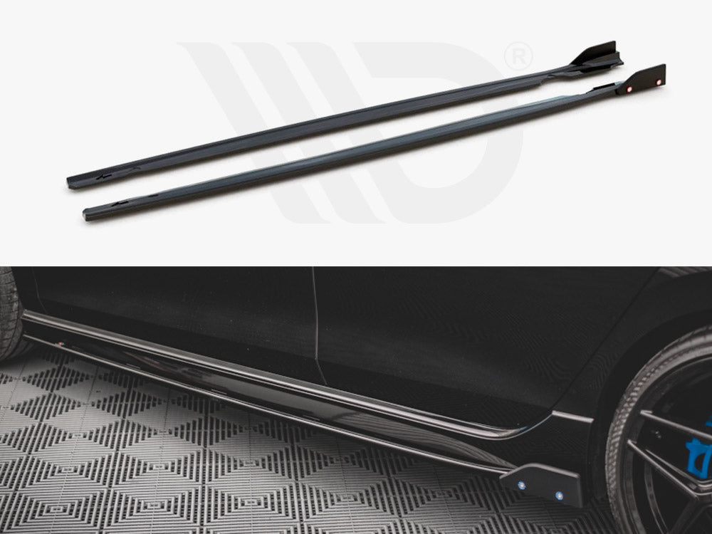 Side Skirts Diffusers V.2 + Flaps VW Golf R Mk8 Maxton Design