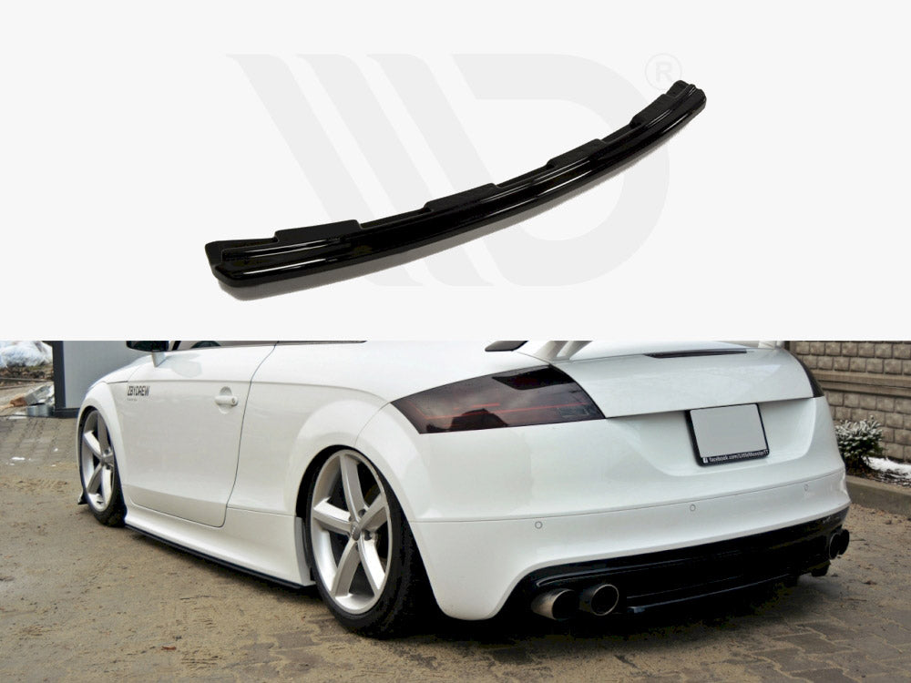 Central Rear Splitter (Vertical Bars) Audi TT S 8J Maxton Design