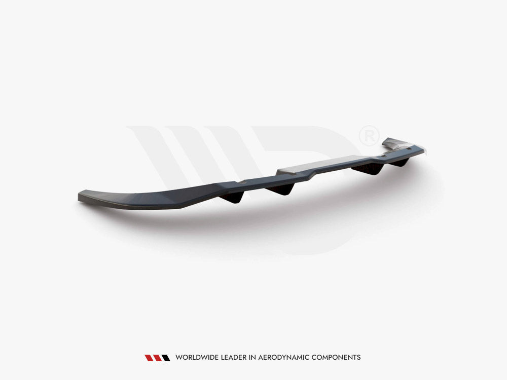 Central Rear Splitter (Vertical Bars) Audi Q3 Sportback S-Line Maxton Design